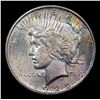 Image 2 : 1925-p Rainbow Toned Vam 1R R5 Peace Dollar $1 Grades Choice+ Unc