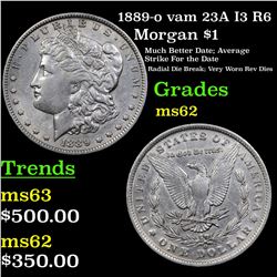1889-o vam 23A I3 R6 Morgan Dollar $1 Grades Select Unc