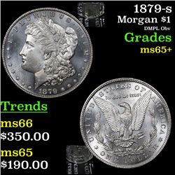 1879-s Morgan Dollar $1 Grades GEM+ Unc