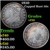 Image 1 : 1810 Capped Bust Half Dollar 50c Grades vf++