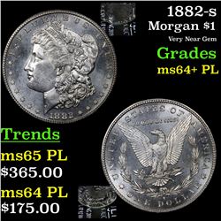 1882-s Morgan Dollar $1 Grades Choice Unc+ PL