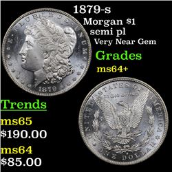 1879-s Morgan Dollar $1 Grades Choice+ Unc