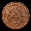 Image 3 : 1864 Two Cent Piece 2c Grades xf+