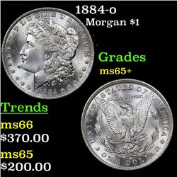 1884-o Morgan Dollar $1 Grades GEM+ Unc