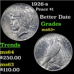 1926-s Peace Dollar $1 Grades Select+ Unc