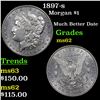 Image 1 : 1897-s Morgan Dollar $1 Grades Select Unc