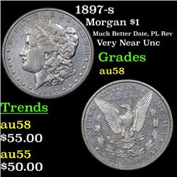 1897-s Morgan Dollar $1 Grades Choice AU/BU Slider