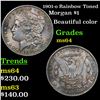Image 1 : 1901-o Rainbow Toned Morgan Dollar $1 Grades Choice Unc