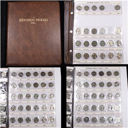 Near Complete Jefferson Nickel Book 1938-2000 163 Coins Grades
