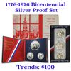 Image 1 : 1776-1976 Bicentennial Silver Proof & Uncirculated sets 6 coins Grades