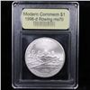 Image 2 : 1996-d Olympics Rowing Modern Commem Dollar $1 Graded ms70, Perfection By USCG