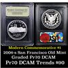 Image 1 : Proof 2006-S San Francisco Old Mint Modern Commem Dollar $1 Graded GEM++ Proof Deep Cameo By USCG
