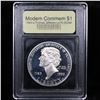 Image 2 : Proof 1993-S Jefferson Modern Commem Dollar $1 Graded GEM++ Proof Deep Cameo By USCG
