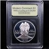Image 2 : Proof 1995-P Olympics Cycling Modern Commem Dollar $1 Graded GEM++ Proof Deep Cameo By USCG