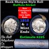 Image 1 : Buffalo Nickel Shotgun Roll in Old Bank Style 'Bell Telephone'  Wrapper 1915 & s Mint Ends Grades