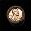 Image 2 : Uncirculated 1c orig shotgun roll, 1961-d  In Old Brinks wrapper  Grades