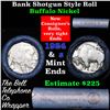 Image 1 : Buffalo Nickel Shotgun Roll in Old Bank Style 'Bell Telephone'  Wrapper 1924 & d Mint Ends Grades