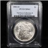 Image 2 : 5 Unc Morgan $1 Graded By PCGS Mixed Dates From The McClaren Collection Grades