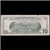 Image 2 : ***Auction Highlight*** Mint Error 2001 $10 Green Seal Federal Reserve Note Misaligned Print Grades 