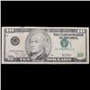 Image 3 : ***Auction Highlight*** Mint Error 2001 $10 Green Seal Federal Reserve Note Misaligned Print Grades 