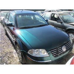 VW PASSAT 2002 T-DONATION