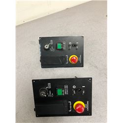 (2) FANUC A-05B-2440-C122 START CYCLE CONTROL PANELS