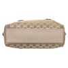 Image 2 : Gucci Beige Metallic Gold Canvas Leather GG Charmy Boston Bag