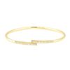 Image 1 : 0.30 ctw Diamond Flexible Cuff Bracelet - 18KT Yellow Gold