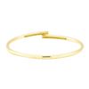 Image 2 : 0.30 ctw Diamond Flexible Cuff Bracelet - 18KT Yellow Gold