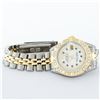Image 4 : Rolex Ladies 2 Tone 14K MOP Sapphire & Pyramid Diamond Datejust Wriswatch