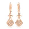 14k Rose Gold 0.75CTW Diamond Earrings, (I1/I)