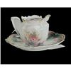 Image 1 : 19thc R.S. Prussia Rose Motif Teapot & Plate