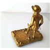 Image 3 : Late 19thc Victorian Gold Gilded Bronze Figure of a Squire, Country Gentleman