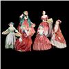 A grouping of six Royal Doulton figurines