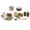 Image 1 : Porcelain and glass table boxes