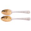 Pair of Georgian Silver Berry Spoons. London