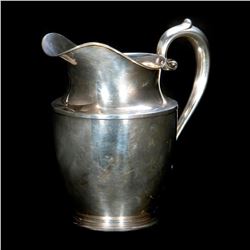 Sterling silver water jug