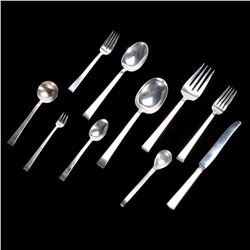 A sterling silver flatware service