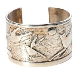 Jim Wagner sterling silver cuff bangle bracelet