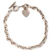 Tiffany & Co. sterling silver heart link necklace