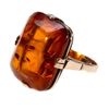 Image 1 : Amber and 9k gold ring