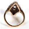 Image 2 : Vintage diamond and platinum-topped 14k gold ring