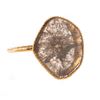 Image 1 : Diamond and 18k gold solitaire ring