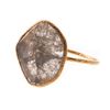 Image 2 : Diamond and 18k gold solitaire ring