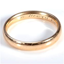 14k gold man's wedding band