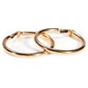 Pair of 14k gold hoop clip-earrings