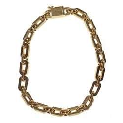 14k gold link bracelet