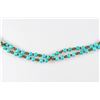 Image 3 : Turquoise and 14k gold double strand necklace