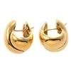 EFFEDUE 18k gold hollow hoop earrings, Italy
