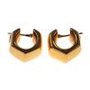 Pitti & Sisi 18k gold hollow hoop earrings, Italy
